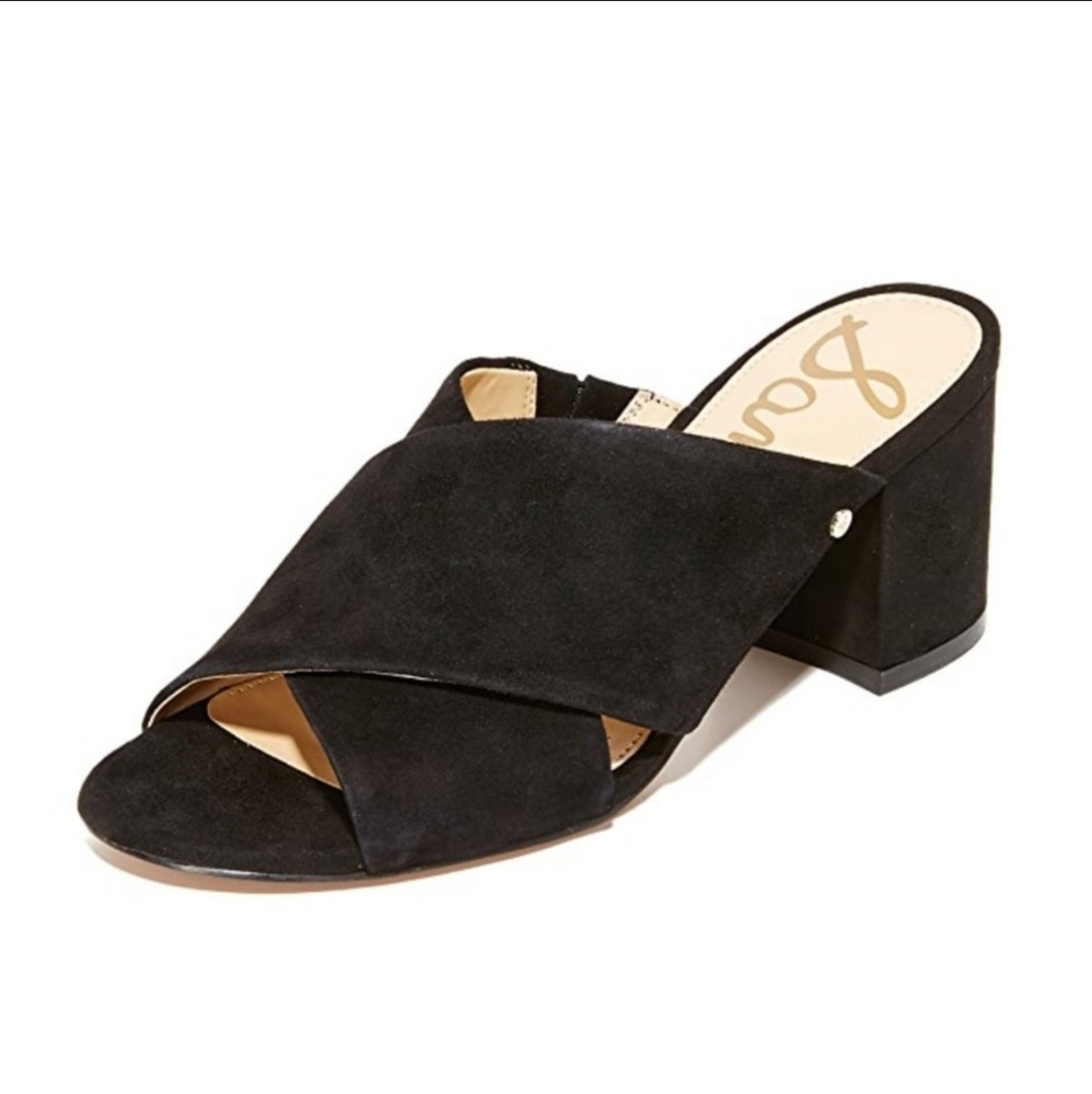 Sam Edelman • Stanley Black Suede Mule Sandals